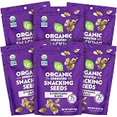 Go Raw Organic Sprouted Mixed Sunflower &amp; Pumpkin Seeds - Everything Bagel | Keto, Non-GMO, Vegan, Gluten-Free, Kosher, Protein-Packed Pepitas, Healthy Snack for Adults and Kids, 6 Pack (4oz Ea)