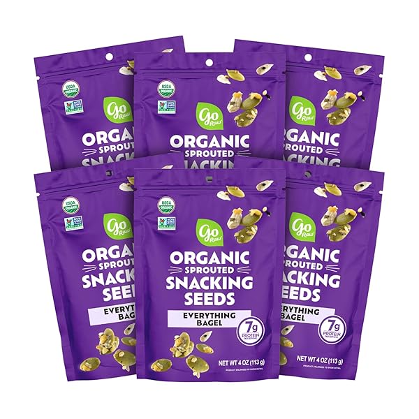GO RAW ORGANIC SPROUTED EVERYTHING BAGEL SNACKING SEEDS,...