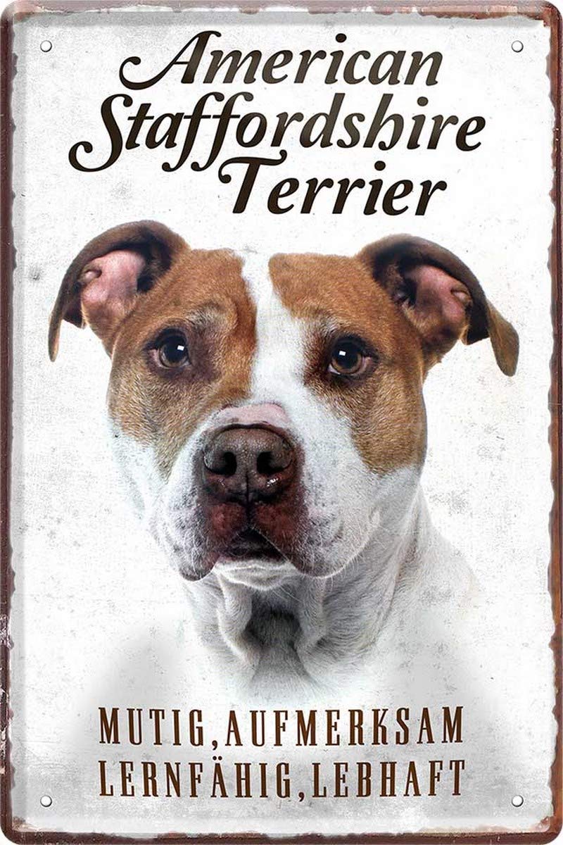 208 N / A American Staffordshire Terrier Dog Letter 20 x 30 cm