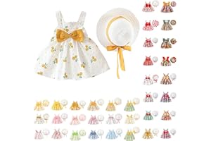 Newborn Infant Baby Girl Dress Sleeveless Backless Back Bow Flower Sundress Summer Dresses Outfits with Straw Hat 0-5T