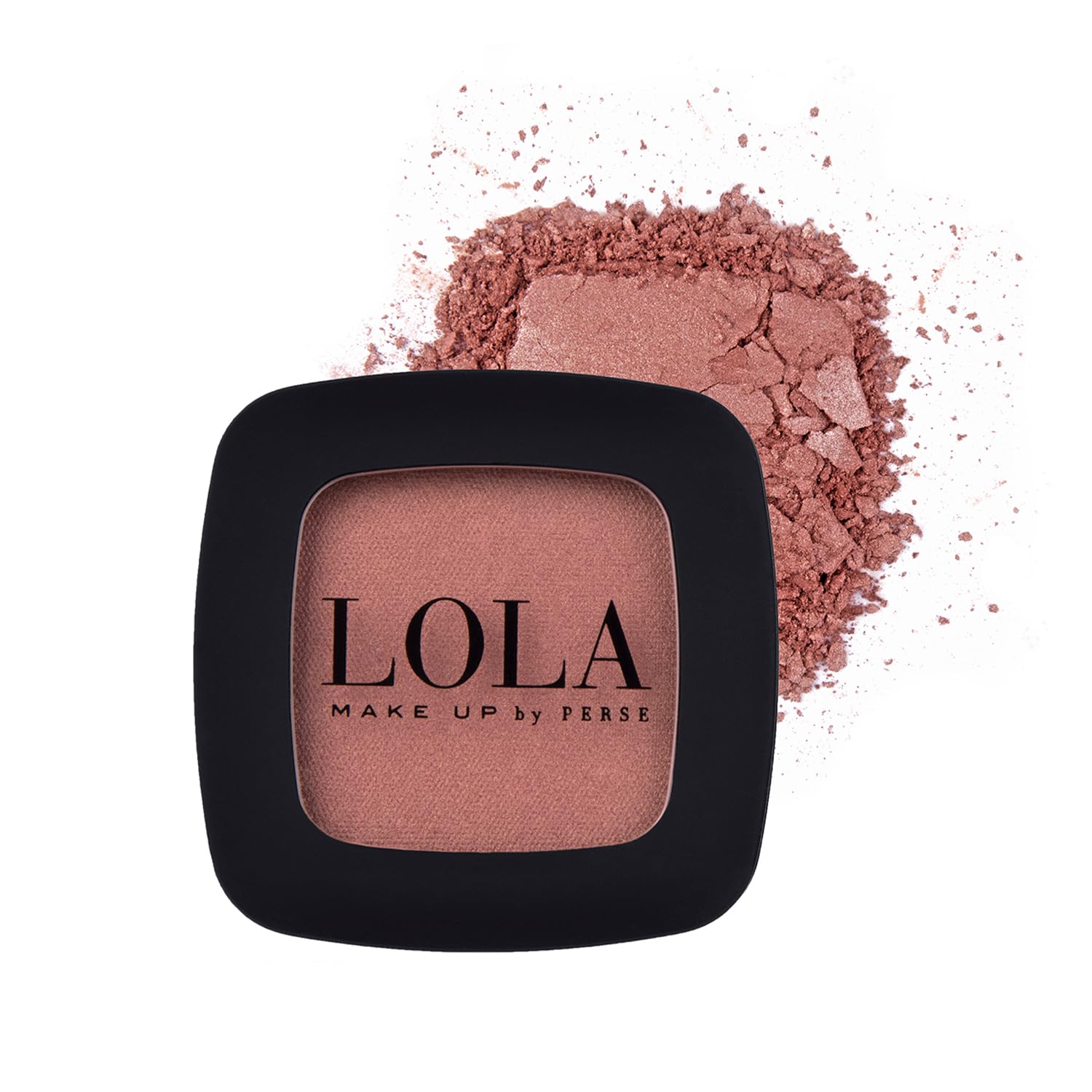 Lola Make Up by Perse Mono Eyeshadow with Natural Ingredients Vegan and Cruelty-Free Eye Makeup Palette High Coverage Satin Eye Shadow for Women, Tea Rose (042)