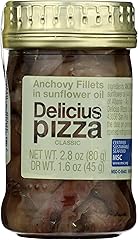 Delicius, Fillets Anchovy Pizza Classic Sunflower Oil, 2.8 Ounce