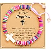 Nebubag Cross Bracelet for girls,Baptism gifts for teen girls,girl bracelets for Daughter Sister Girlfriend Grandma Wife (Baptism), 10