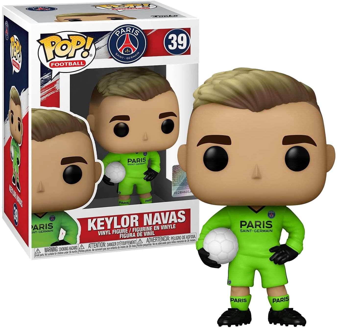 Funko POP! Football: PSG - Keylor Navas - Paris Saint-Germain - Collectable Vinyl Figure - Gift Idea - Official Merchandise - Toys for Kids & Adults - Sports Fans - Model Figure for Collectors