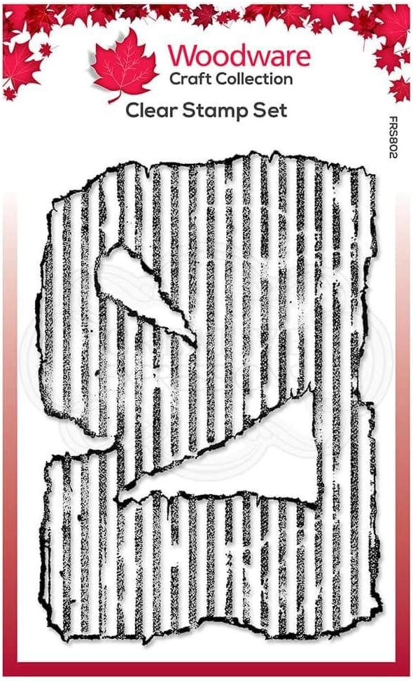 Woodware Francoise Collection-Clear Magic Stamp Set-Torn Cardboard, 4 x 6 inches, Transparent, FRS802 - Image 3