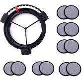xcivi Water Filtration Set - Filter Disk for Frame for Mr. Coffee Brewers | 1 Disk frame +12 Filter Disks, Compatible With Most Mr. Coffee Brewers, High-efficiency Chlorine Reduction Coconut Carbon