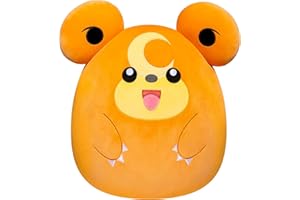Squishmallows Pokemon 14-Inch Teddiursa Plush - Add Teddiursa to Your Squad, Ultrasoft Stuffed Animal Medium Plush, Official Kelly Toy Plush