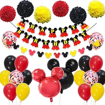 Fangleland Mickey And Minnie Party Decorations Mickey Mouse