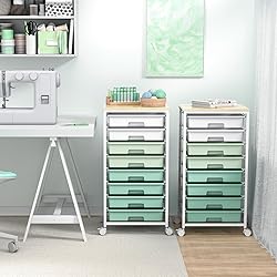 Rolling Storage Utility Cart Organizers with 8