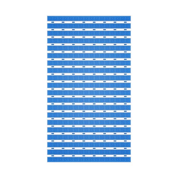 NON SLIP RUBBER BATHTUB & SHOWER MAT – FAST DRAIN & UPRIGHT DRYING DESIGN, STRONG SUCTION CUPS, STRUCTURED TEXTURED SURFACE, LOW-MAINTENANCE BATHROOM SAFETY MAT, 27 X 16 INCH, NAVY BLUE, MATACE