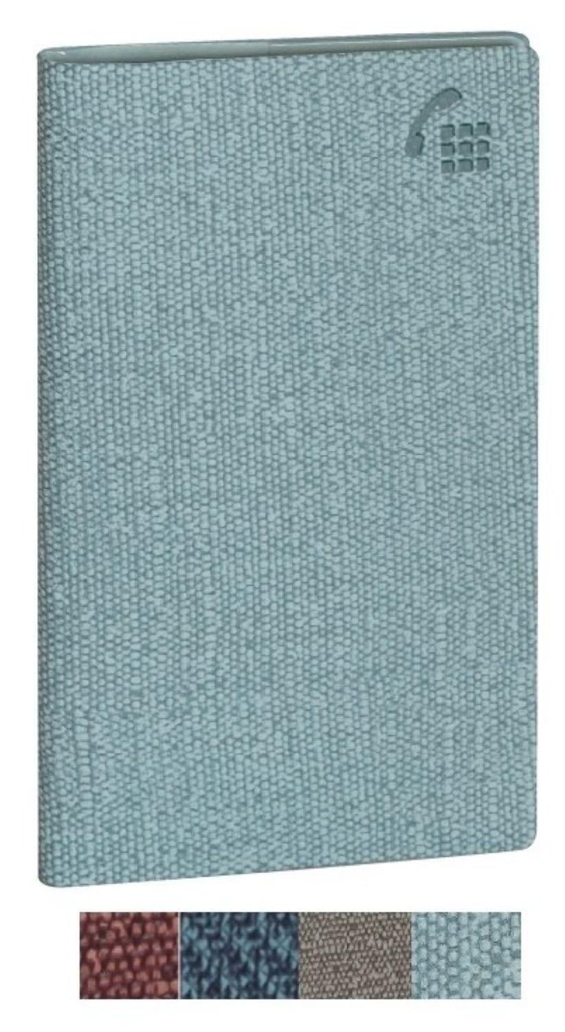 Exacompta - 132825E – Address Book – 9 cm x 17.5 cm – Made of Plastic in Textile Look – 96 Pages – Random Colour