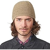 Mens Cotton Beanie Skull Cap - Crochet Kufi Prayer Hat Knit Sensitive Skin Chemo