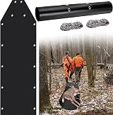 HDPE Deer Drag Sled 76" L x 23" W Game Hauler Hunting Fishing Firewood Garden view 2