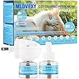 MLOVEXY Therapet MD Cat Diffuser for Cat Anxiety Relief, Cat Pheromones Calming Diffuser to Reduce Cat Scratching and Spraying, Multicat Calming Diffuser (2 Refills, 60 Days)