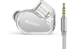TANCHIJIM Bunny in-Ear Monitors Headphones Crystal Clear Sound and Style for Gamers and Audio Enthusiasts (3.5mm with Mic)