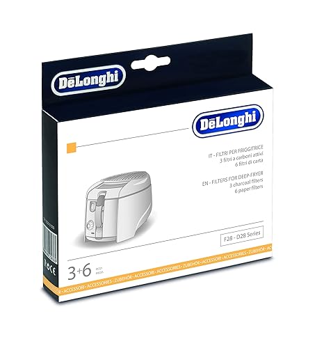 Delonghi FIL.F28 Kit de filtros substituibles para freidoras DeLonghi, carbón