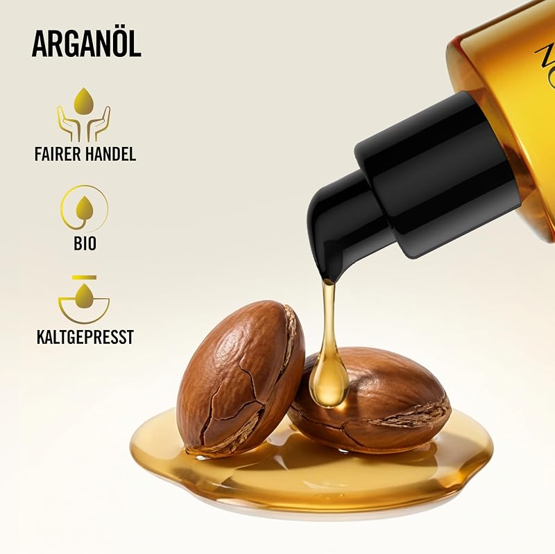 Orofluido Argan Oil Elixir, 85 ml, nährende Leave in Haarpflege mit Arganöl, glättendes Haaröl für geschmeidiges, glänzendes Haar, mit Anti Frizz, vegan