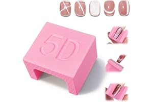 Plman Cat Eye Nail Magnet, Multifunctional Cat Eye Magnet for Nail, Beginner-friendly Cat Eye Gel Nail Polish Magnet, Nail Magnet Tool for Creating Wide Cat Eye Effect in 2s (Pink)