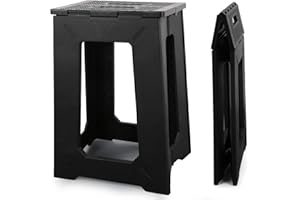 ProTraverse Foldable Small Waterproof Plastic Corner Stool for Bathroom - Foldable Non-Slip Shower Bench/Bathtub Stool for Th