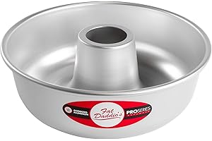 Fat Daddio's RMP-7 Anodized Aluminum Ring Mold Pan, 7 x 2 3/8 Inch, Silver