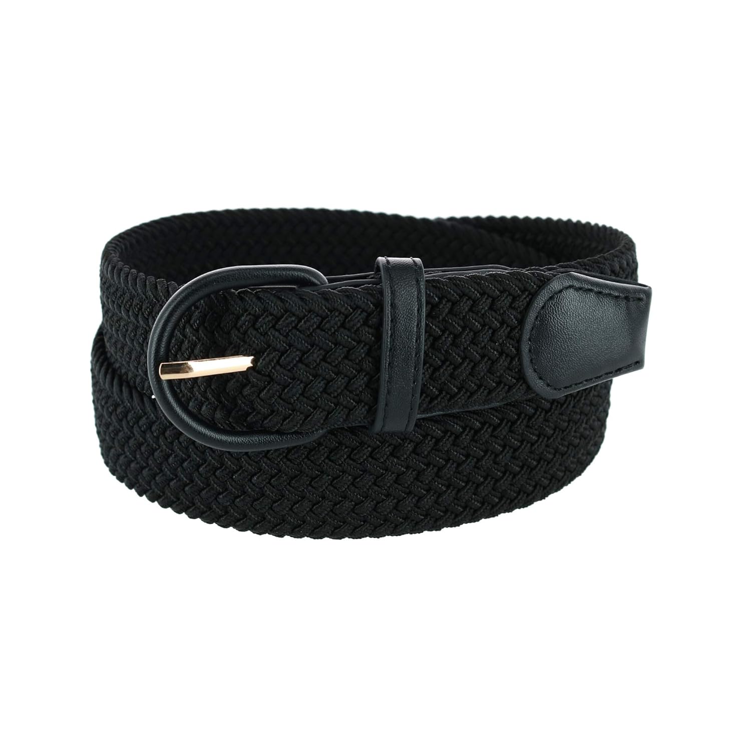 Buy CTM® Mens Elastic Covered Buckle Braided Stretch Belt (Big & Tall