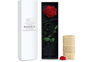 PARAROSE Premium Infinity Rose Flowers Giftbox, Valentines Day Gifts for Her, Flowers Rose Gift for Her, Romantic Eternal Enchanted Preserved Rose, Mothers Day Anniversary Birthday for Women for Mother