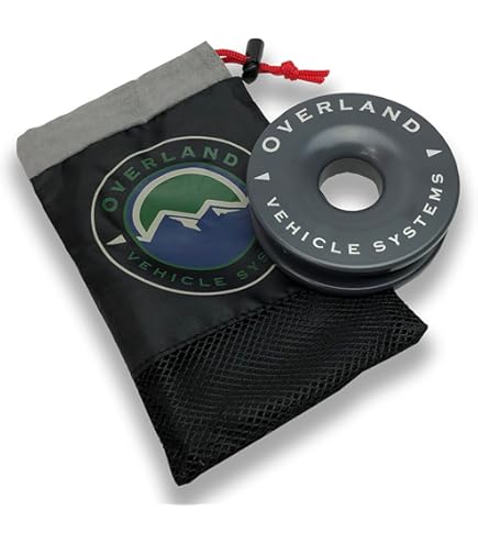 Overland Vehicle Systems 6.25" Recovery Ring - T6 6061 Aluminum, 45,000 Lb Strength, For Winch & Soft Shackles