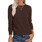 ANRABESS Sweaters for Women Long Sleeve Lightweight Crewneck Soft Basic Knit Loose Fit Pullover Top 2025 Fall Trendy Outfits