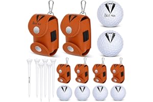 Sunnymove 18 Pcs Groomsmen Proposal Gifts Set Include Groomsmen Golf Balls Golf Tees Vintage Leather Sheaths Best Man Gifts for Wedding Party Favors