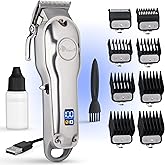 Fagaci Professional Hair Clippers with Extremely Fine Cutting, Cordless Hair Trimmer for Men & Women, Barber Clippers for Salon & Home Use