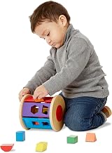 Melissa & Doug Match & Roll Shape Sorter Toy Multicolor view 3