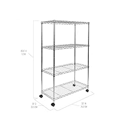 Seville Classics Solid Steel Wire Shelving Storage