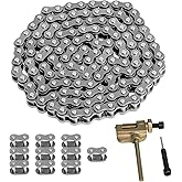 #25 Roller Chain 132 Links with Chain Breaker and 10 Master Links, Compatible with R azor MX350, SX350, MX500, MX650, SX500, RSF650, RSF350 and XRF500 MiniMoto Electric Dirt Bikes