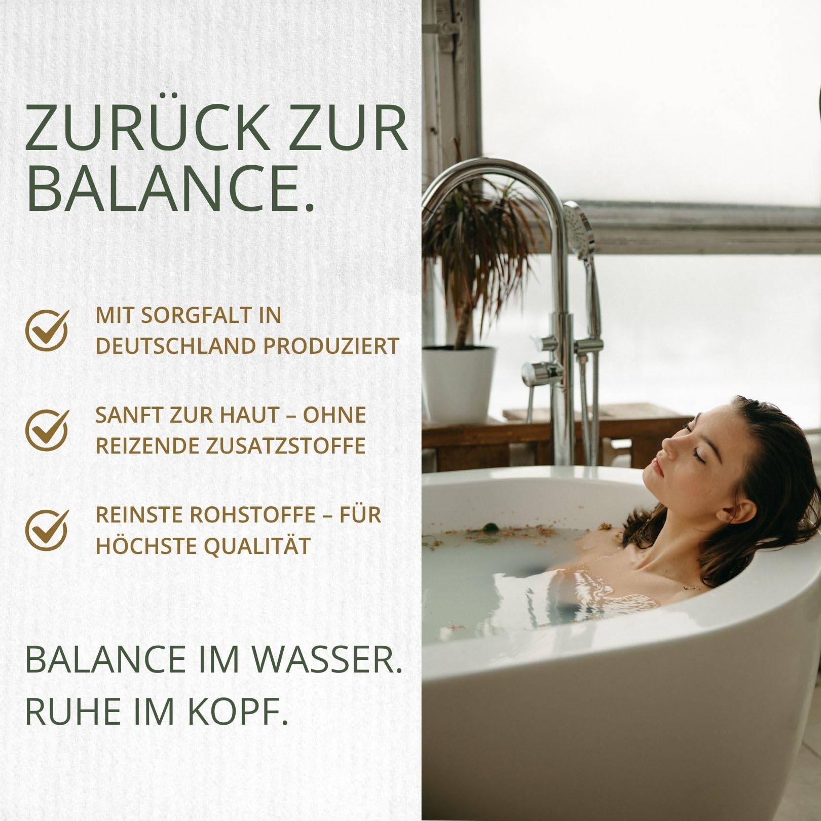 Basen-Bad von Nordic Pure 2400g | Basischer Badezusatz Made in Germany | Basisches Wellness-Badesalz Perfekt für ein Vollbad, Sitzbad, Fußbad oder Handbad 3