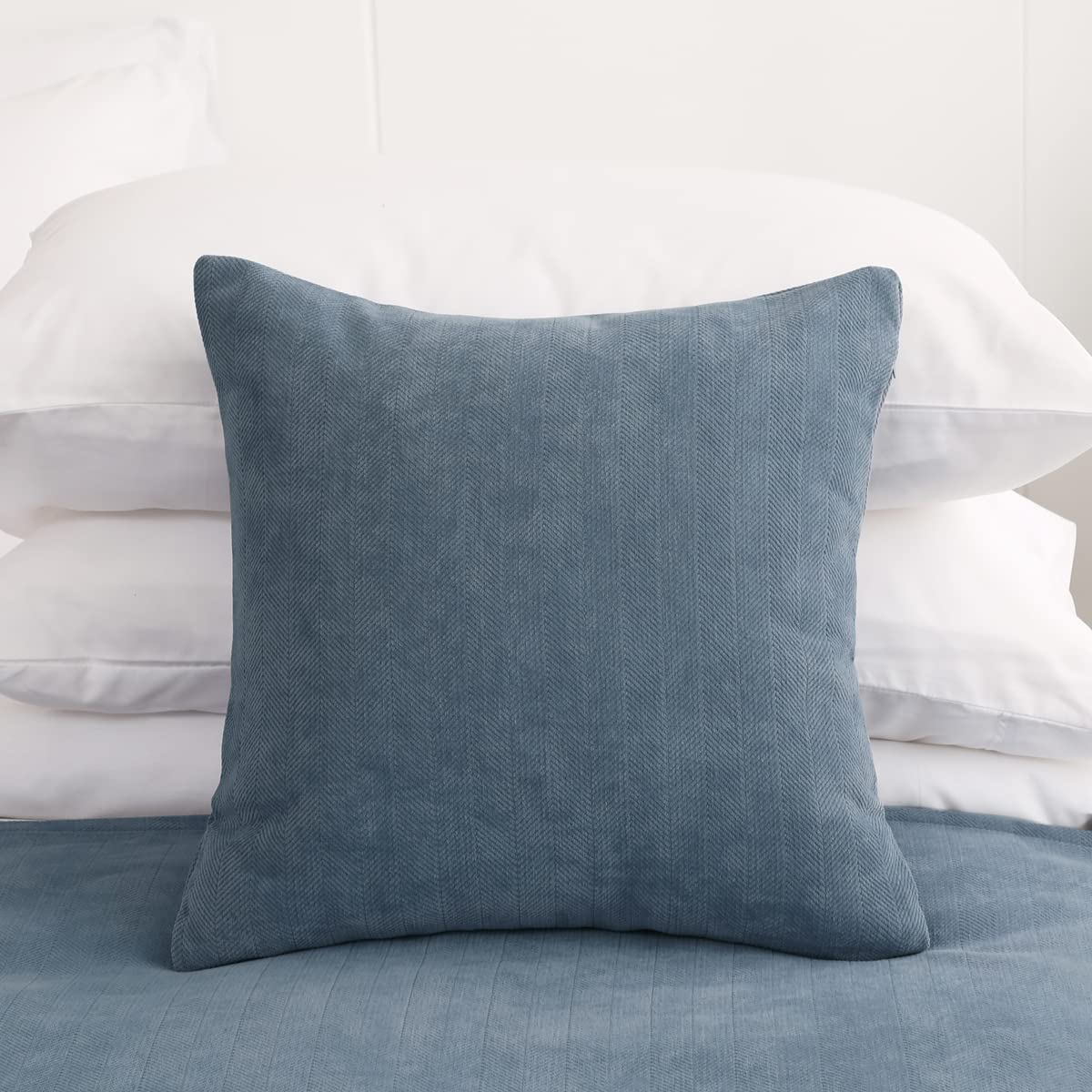 AMBERIS 2 Pillowcases (45×45cm)(without Insert) Blue, Modern Style 2 Pillowcases (without Insert) for Home Hotel Decorations — image 1