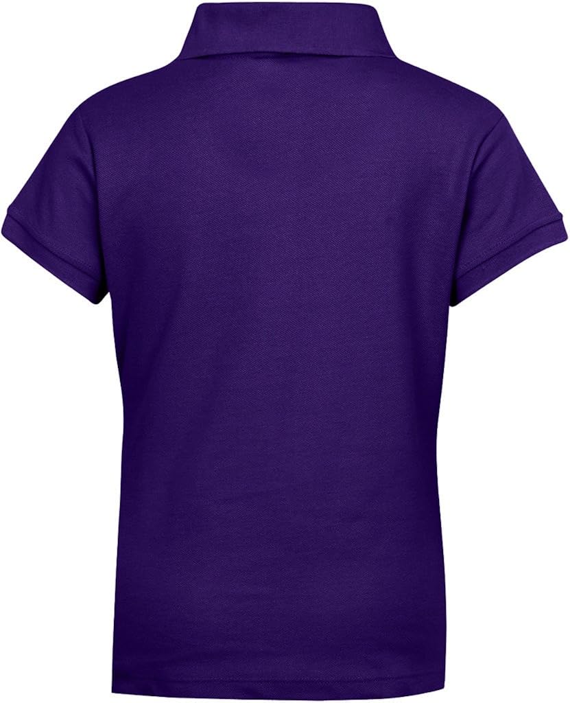 Premium Short Sleeves Junior Polo Shirts – ScotchGuard Treated, Stain Resistant at  Women’s Clothing store