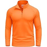 KINSWT Mens UPF 50+ Sun Shirt Long Sleeve 1/4 Zip SPF UV Protection Lightweight Quick Dry Quarter Zip Golf Shirt