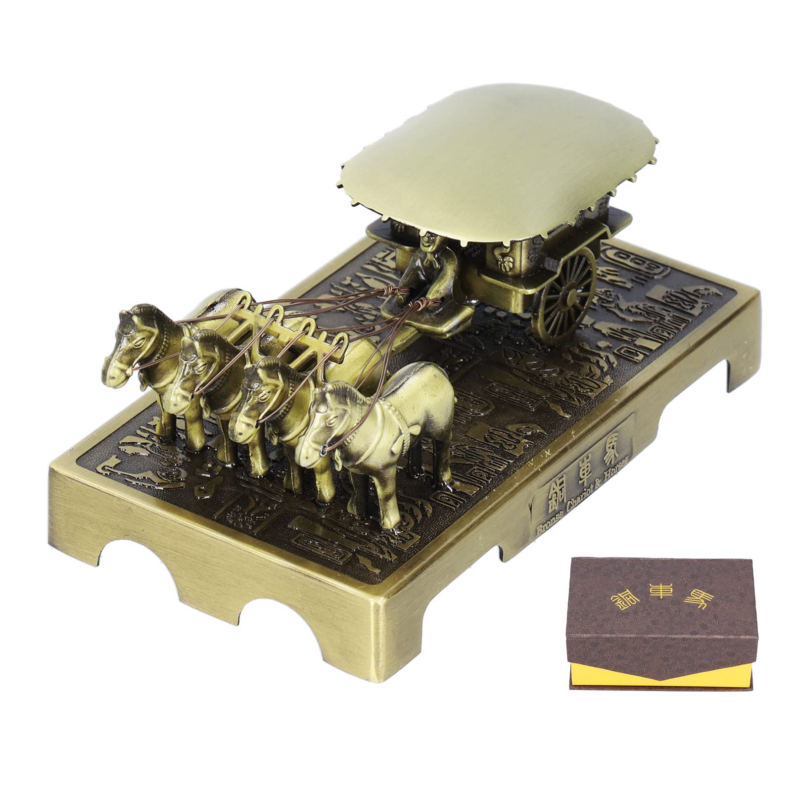 Hztyyier Chinese Xian Terracotta Sculpture, Xian Tourist Souvenirs The Ancient China Emperor's Silent Army Terracotta Warriors Statues