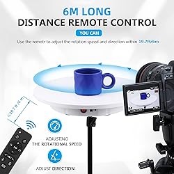 BAOSHISHAN Photography Turntable with Remote