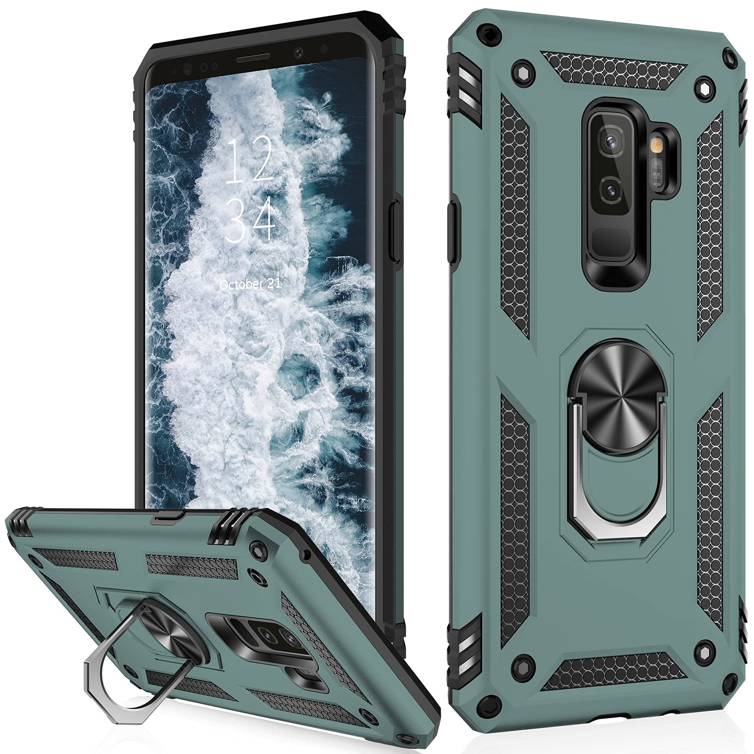 IKAZZ for Galaxy S9 Plus Case,Military Grade