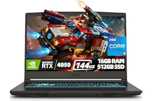 MSI Thin 15 Gaming Laptop, 15.6" FHD IPS 144Hz Display, Intel Core i5-13420H, NVIDIA GeForce RTX 4050 6GB GDDR6, 16GB DDR4 RA