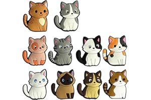 10pcs Cartoon Cats Tennis Accessories Vibrations Dampeners with Multiple Designs for Styles and Comfortable Easyly Install Da