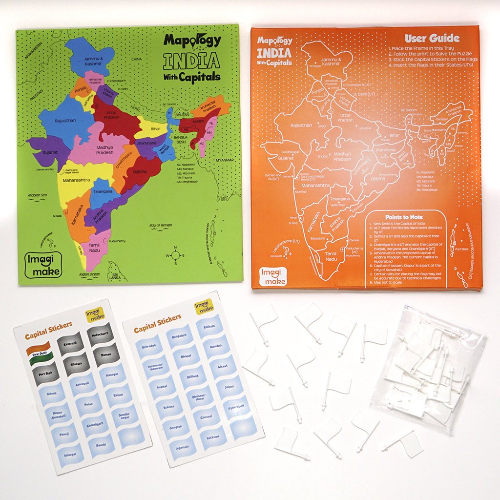 imagimake mapology india with state capitals