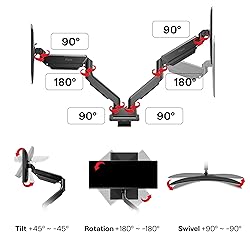 Pixio PS2D Ultrawide Heavy-Duty Premium Dual