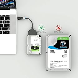 BENFEI SATA to USB Cable, 2in1 USB-C/USB 3.0 to