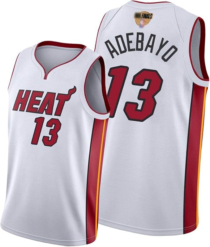 Adebayo Basketball Jerseys for Men, Heat 13 City Edition Vest with