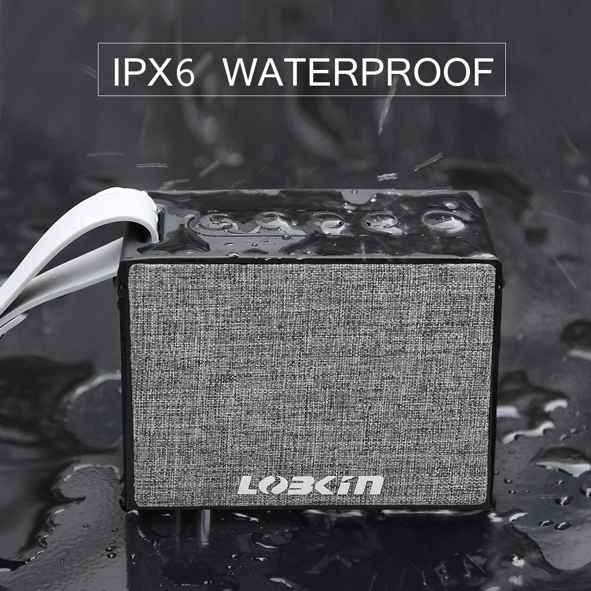 Bluetooth Speakers, Lobkin X9S Ultra Portable Wireless Bluetooth Speaker, Wireless Smart Speaker with Amazon Alexa (BLACK)