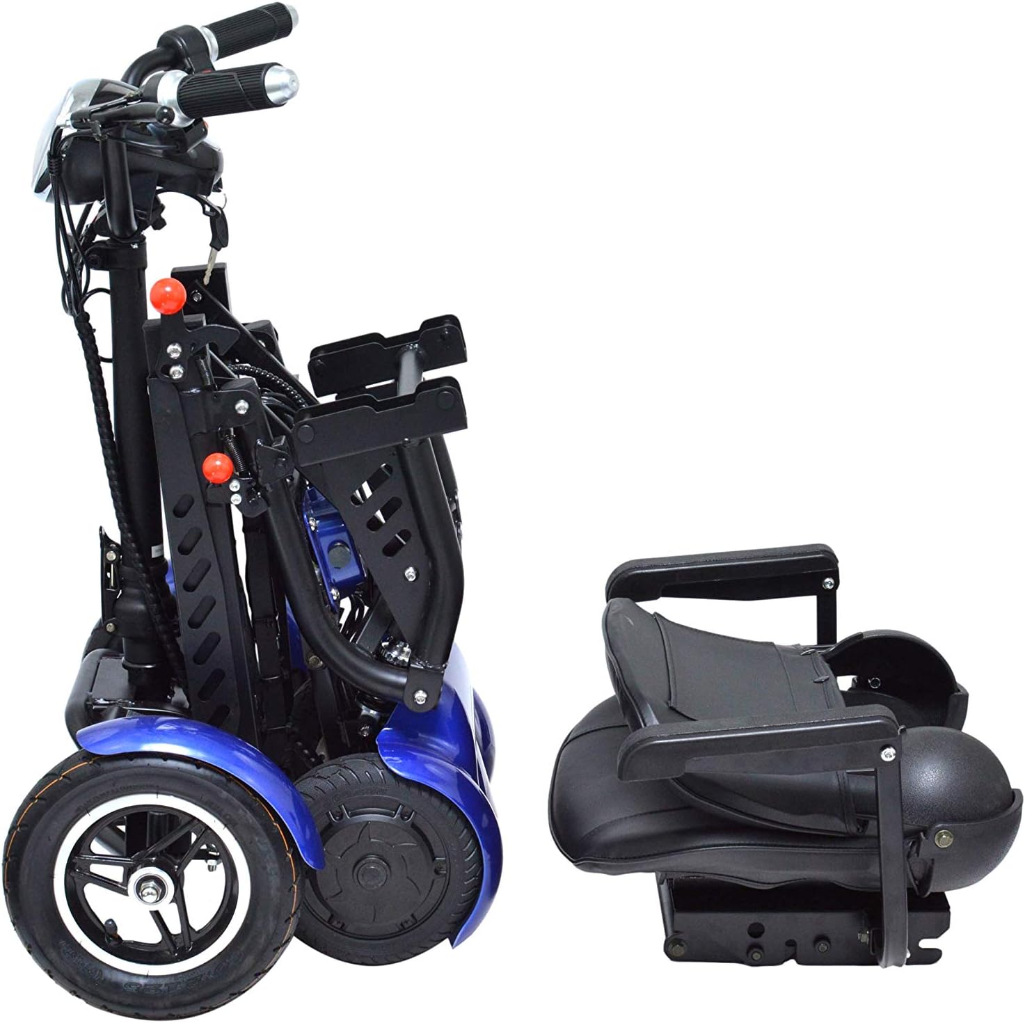 Dragon Mobile EX Foldable Lightweight Power Mobility Scooter Wheelchair Multi Terrain Easy Travel Electric Mobility Scooter for Adults with Bigger Seat: Health & Personal Care