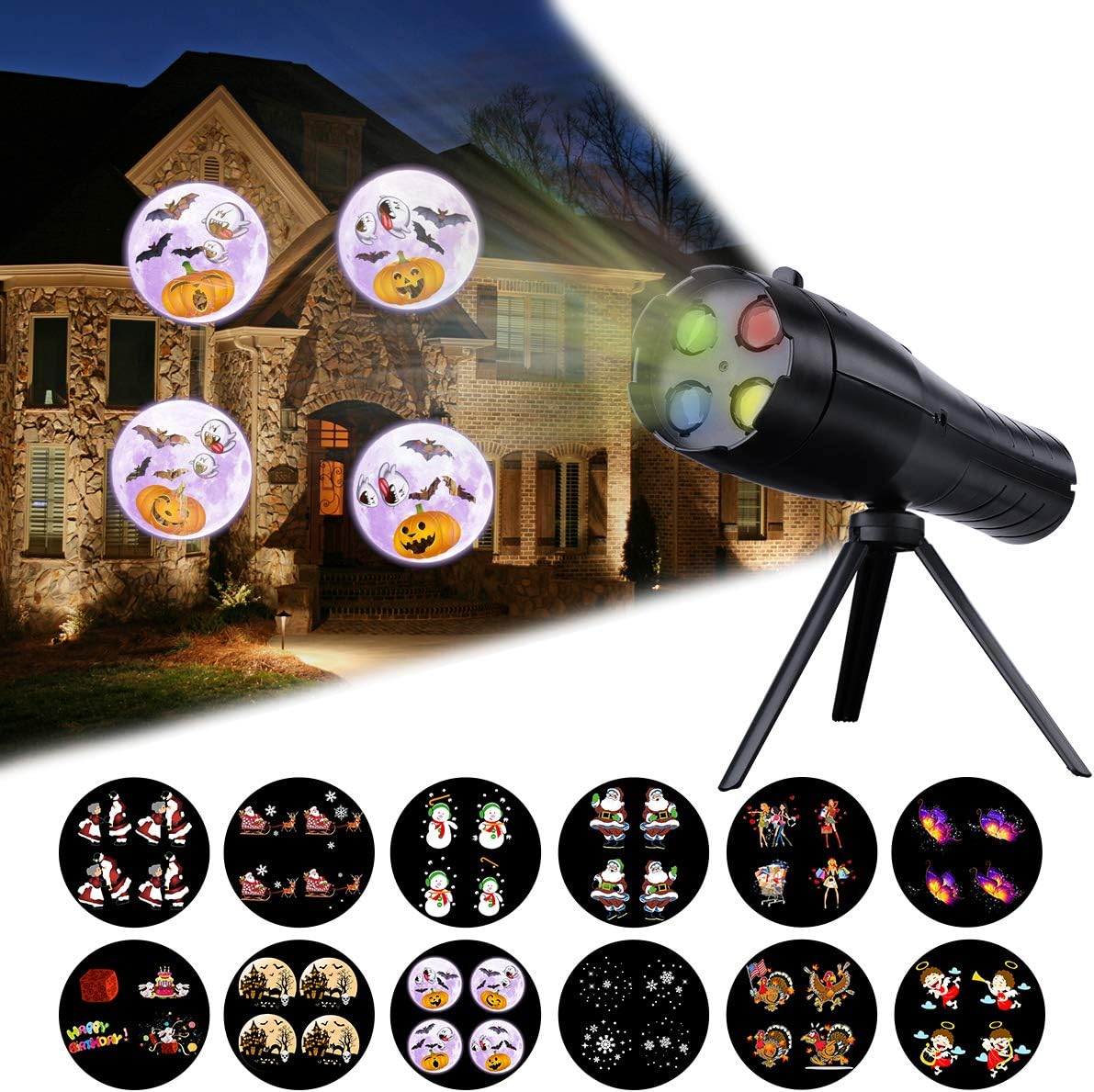 Easter Kids Lights Projector, YUNLIGHTS Landscape Lights 12