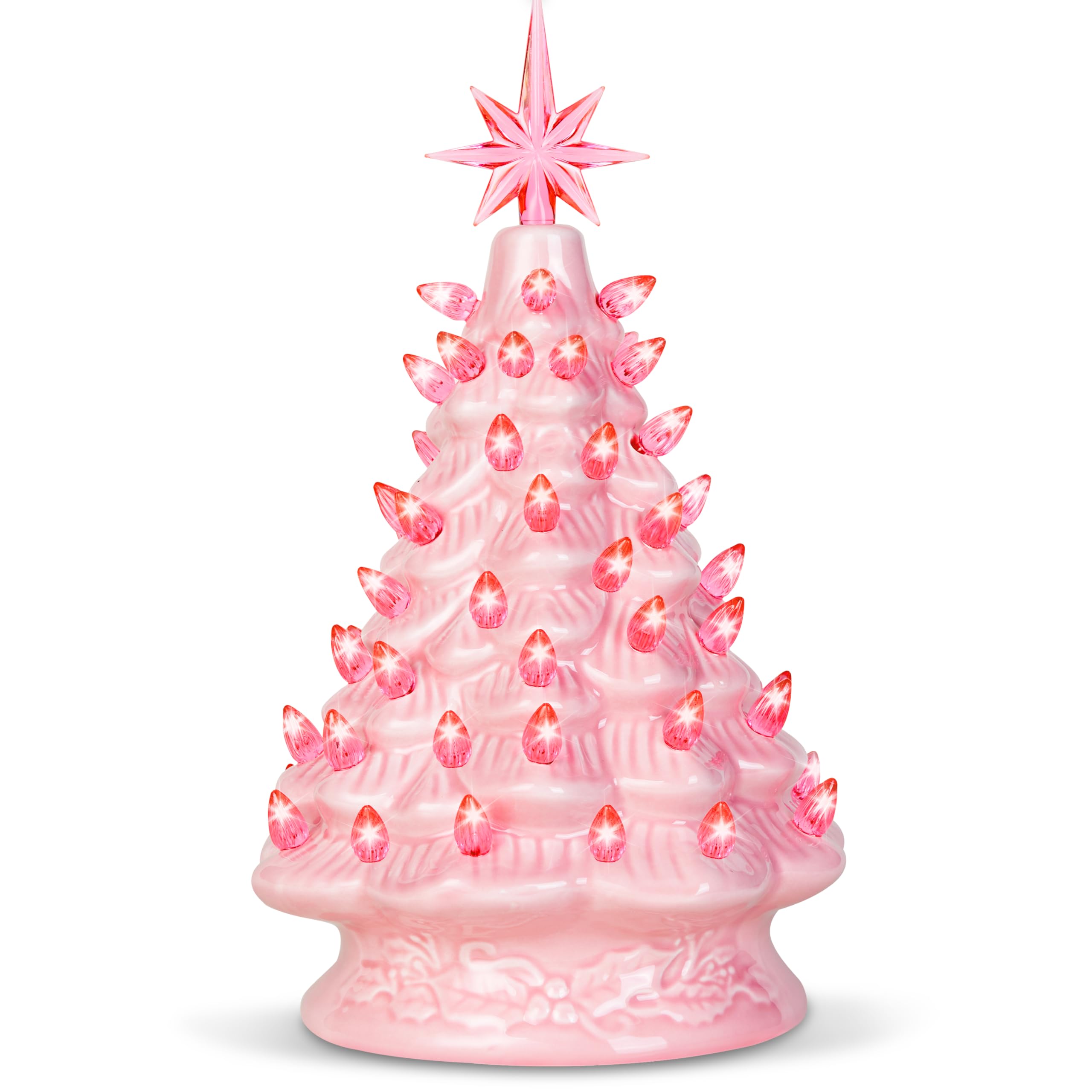 Photo 1 of ***MISSING PARTS***
Joiedomi 12" Pink Ceramic Christmas Tree, Prelit Tabletop Christmas Tree Decoration with Extra Pink Top Star & Bulbs with LED Lights for Best Desk Decoration Xmas Tabletop Decor Indoor Home